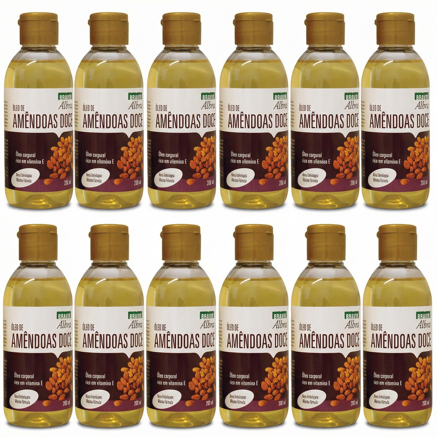 Kit 12x - Óleo De Amêndoas Bravir