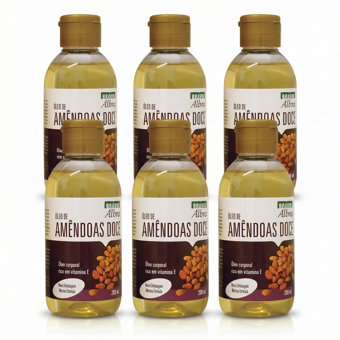 Kit 6x - Óleo De Amêndoas Bravir