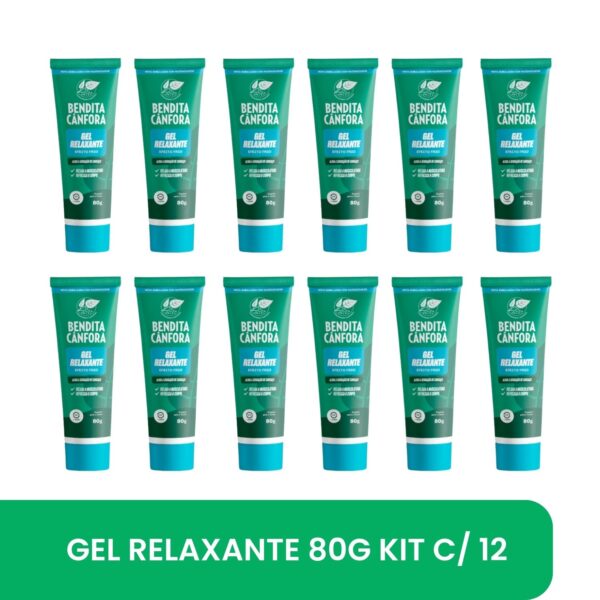 BENDITA CÂNFORA GEL RELAXANTE 80G KIT COM 12