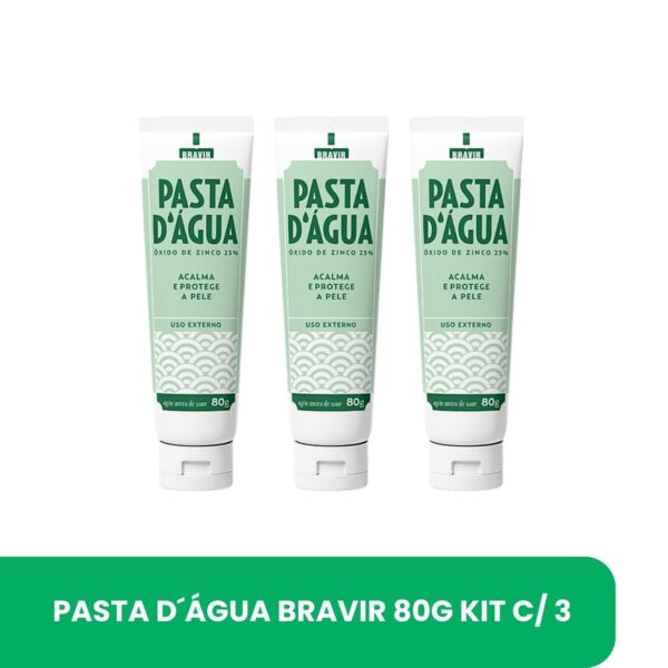 Pasta D´água BRAVIR 80g  KIT c/ 3