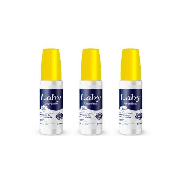 LABY-Manteiga de Cacau Líquida FPS 15 - 10mL KIT C/3