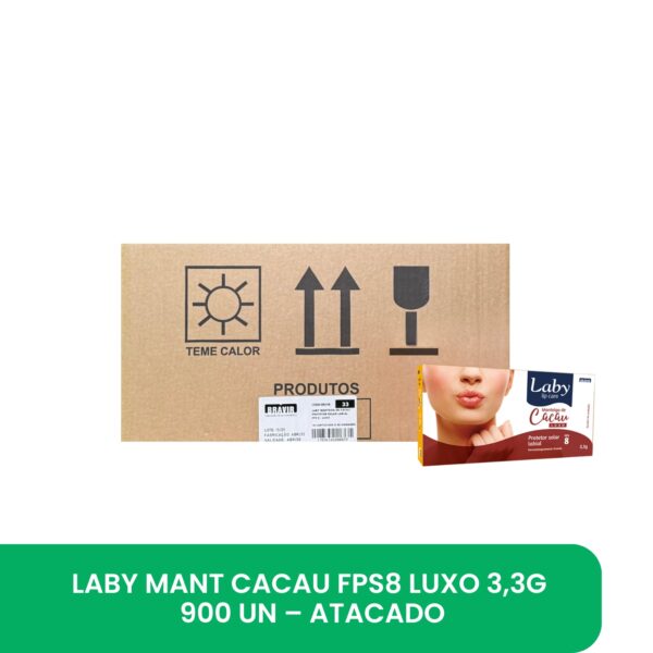 LABY Mant Cacau  FPS8  LUXO 3,3g - 900 un - Atacado